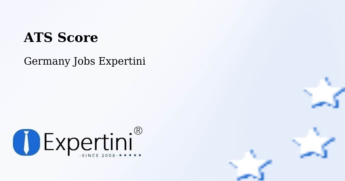 Resume ATS Score & Job Description Match Tool – Löbau - Germany Jobs Expertini