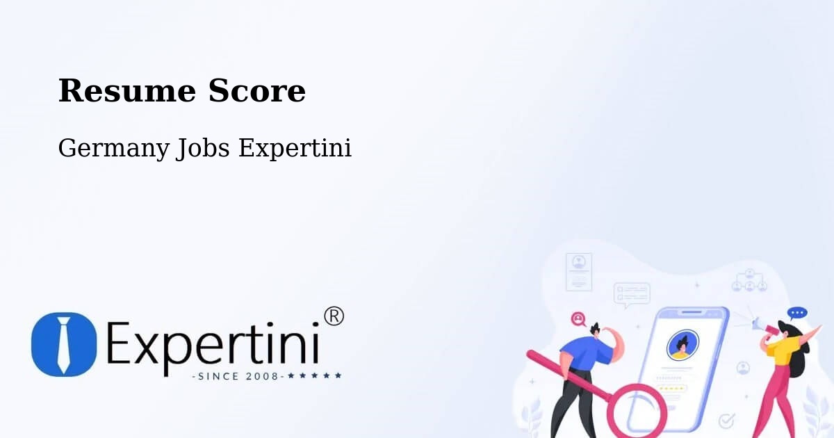 Resume Score & Job Description Match Tool – Löbau - Germany Jobs Expertini